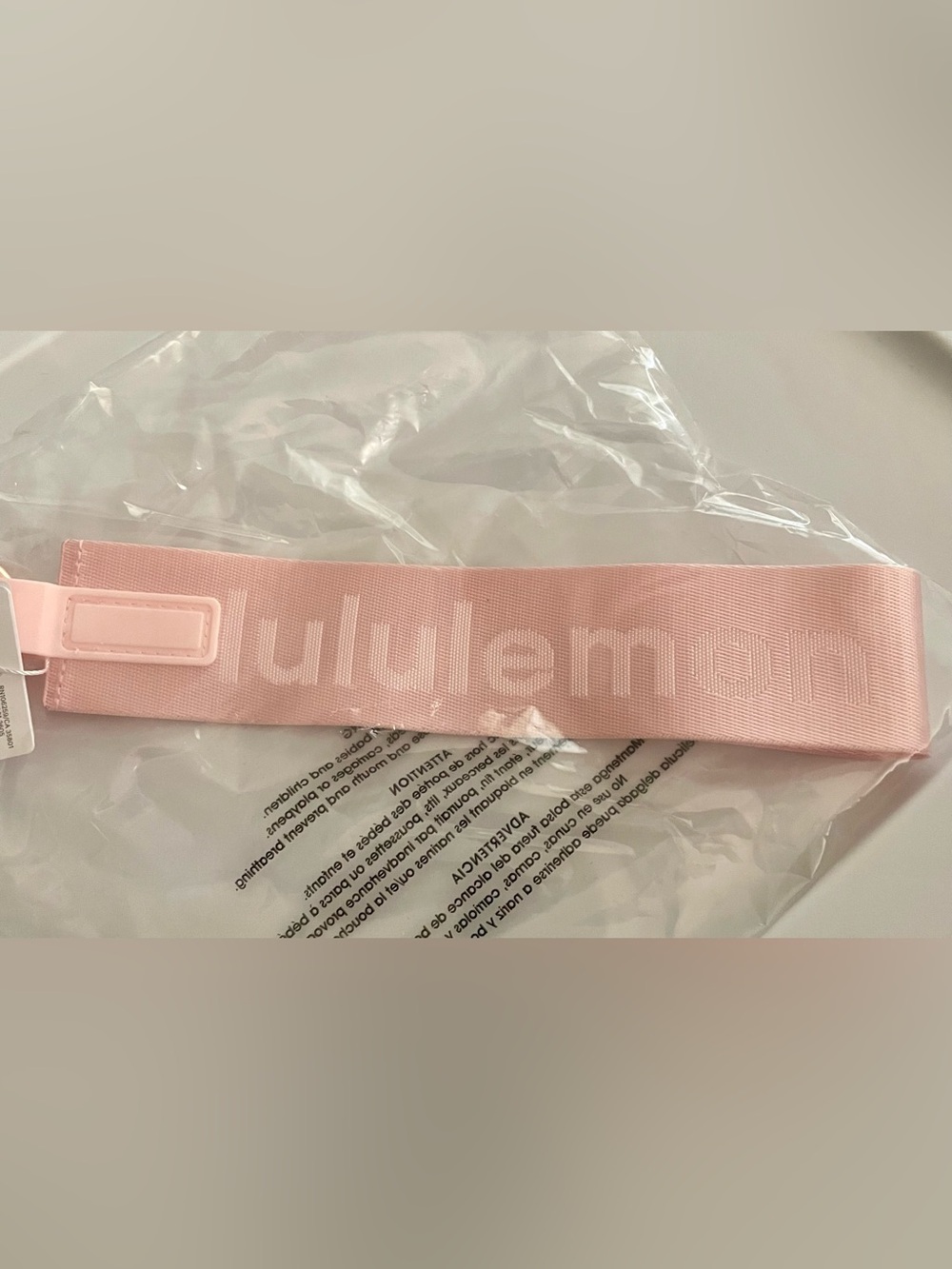 Lululemon Pink Never Lost Keychain - Picture 2 of 3